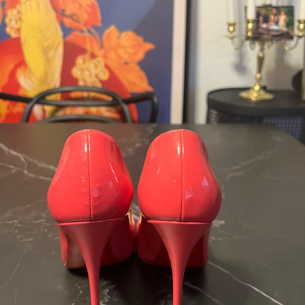 CHRISTIAN LOUBOUTIN So Kate 120MM Patent Pump in Hot Pink Size 37 - Picture 5 of 8